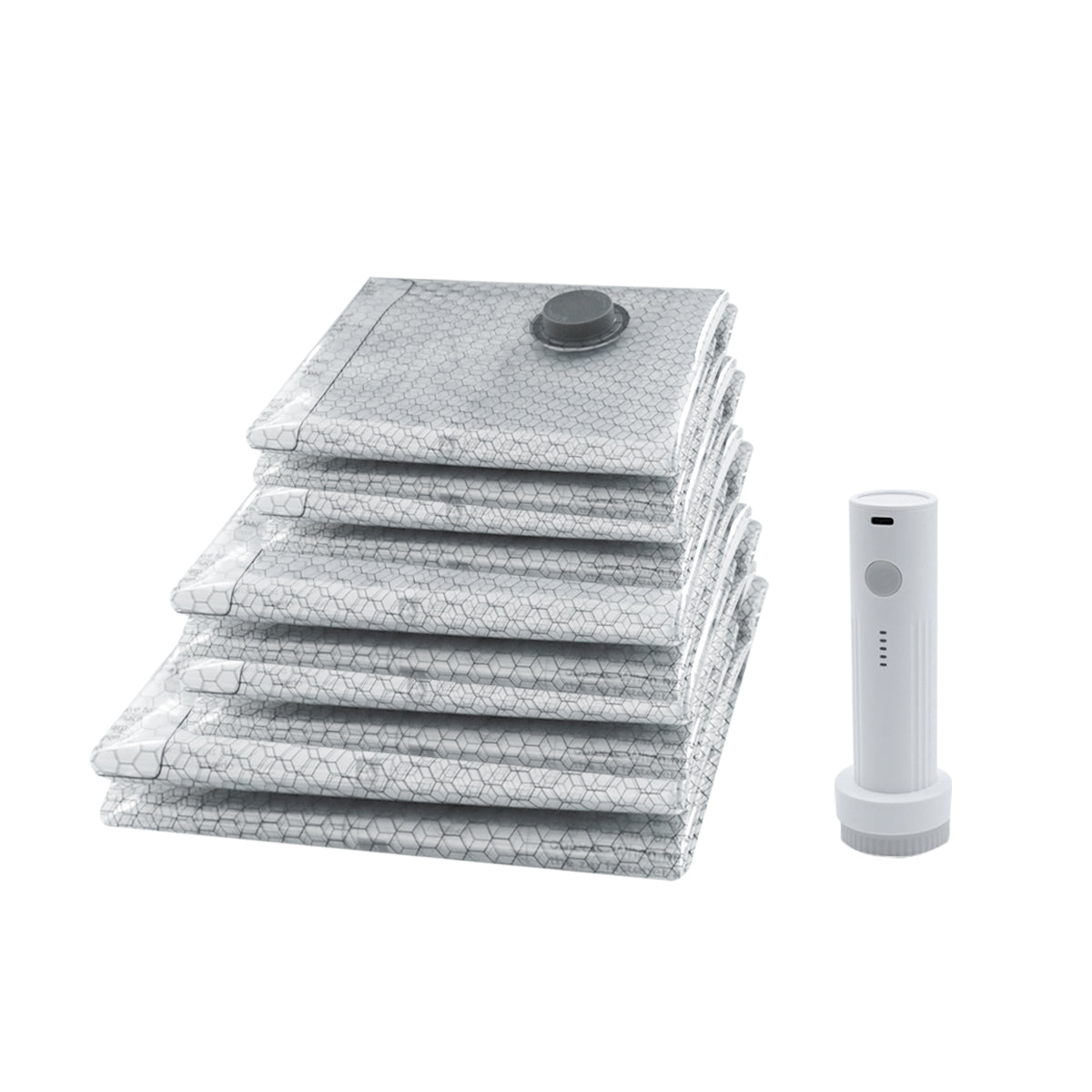Double zip vacuum storage bag seal